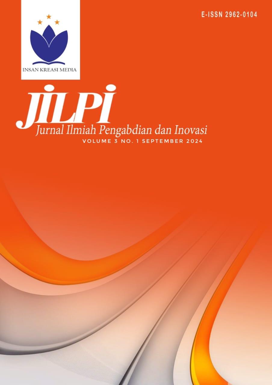 					View Vol. 3 No. 1 (2024): Jurnal Ilmiah Pengabdian dan Inovasi (September)
				