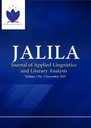 					View Vol. 1 No. 2 (2025): JALILA: Journal of Applied Linguistics and Literary Analysis
				